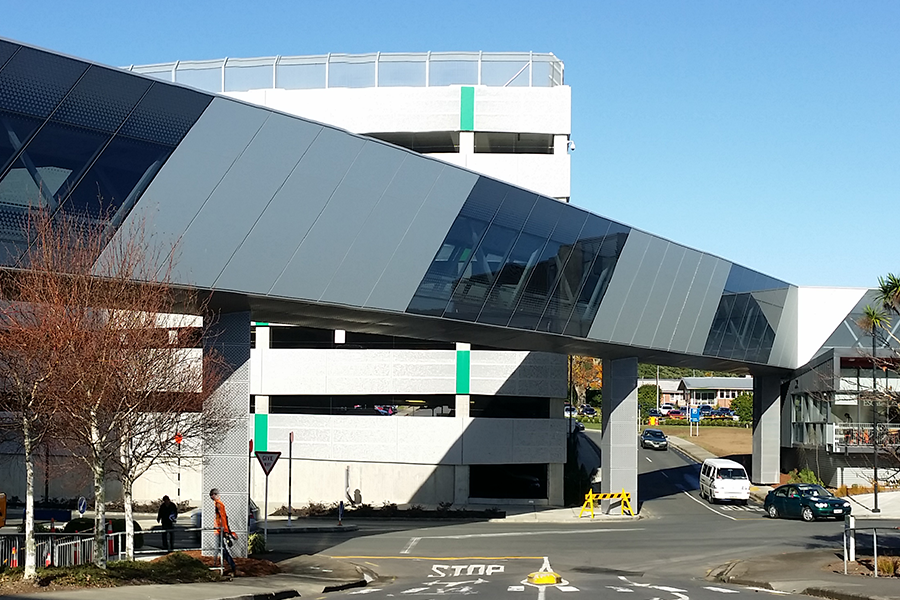 ESC building and North Shore Hospital (NSH)